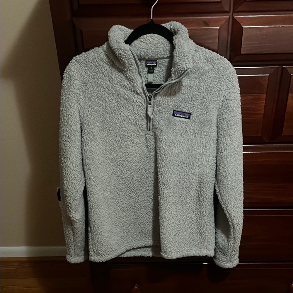 Patagonia Light Gray Sherpa Pullover